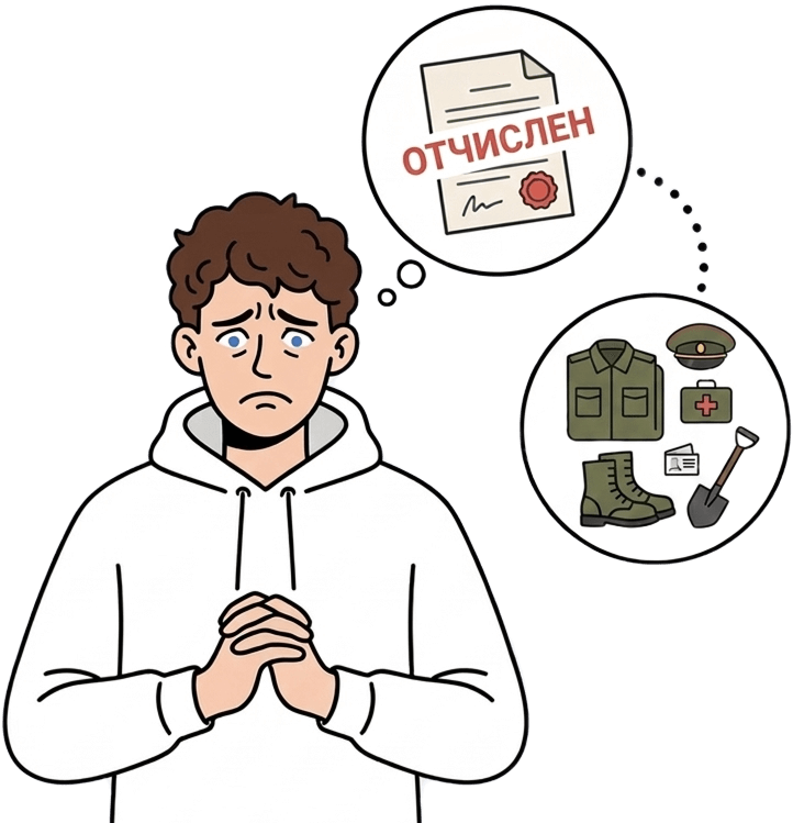 Как не попасть в армию после отчисления