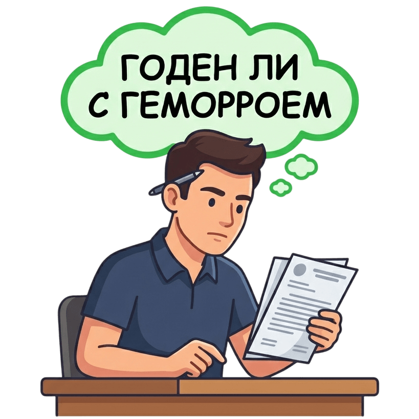 Берут ли в армию с геморроем