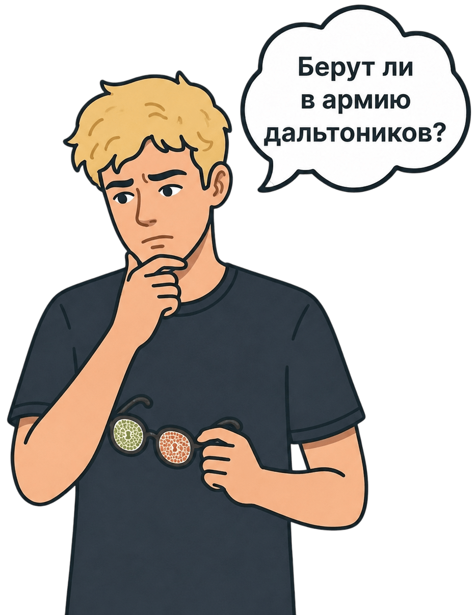 Берут ли в армию с дальтонизмом