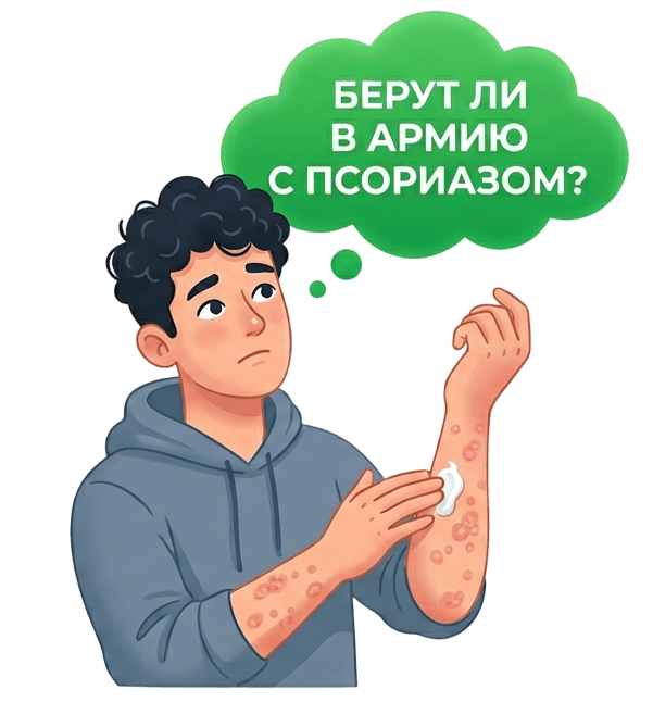 Берут ли в армию с псориазом
