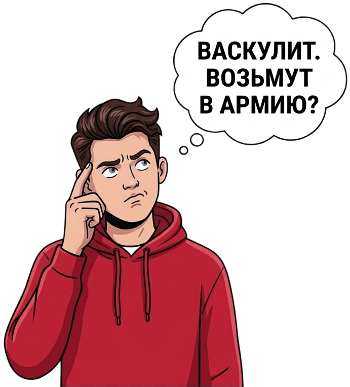 Берут ли в армию с васкулитом